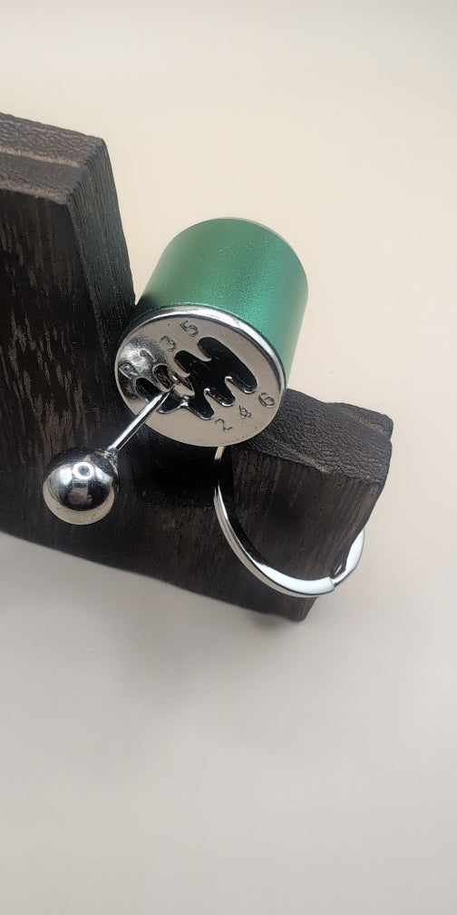 Manual shifting gear fidget toy, reverse all the way to 6th gear, spring loaded, gift, birthday, car enthusiast, keychain